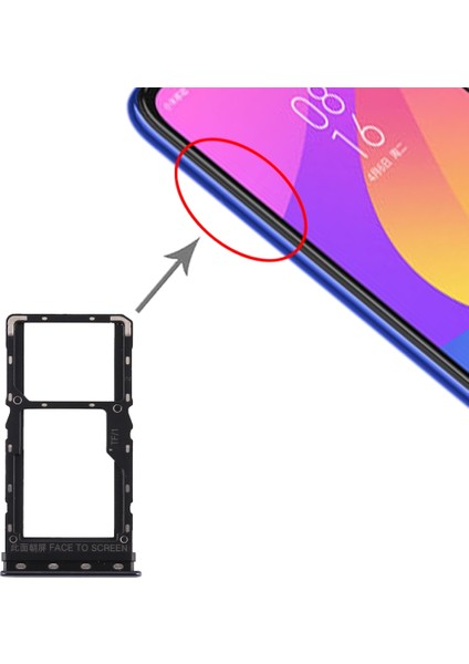 Xiaomi Mi CC9E Için Tepsi + Mikro Sd Kart Tepsisi (Yurt Dışından)