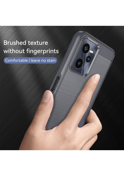 Realme C35 Için Fırçalanmış Doku Kılıfı (Yurt Dışından) modelleri
