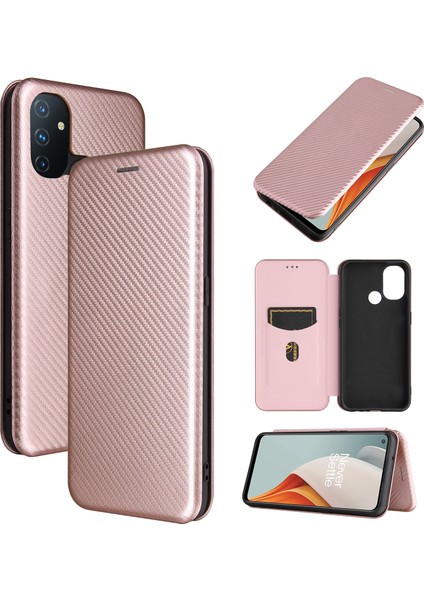Oneplus Nord N100 Karbon Fiber Pu Kılıf Için (Yurt Dışından)