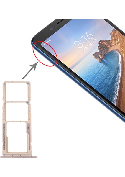 Xiaomi Redmi 7A Için Tepsi + Mikro Sd Kart Tepsisi (Yurt Dışından)