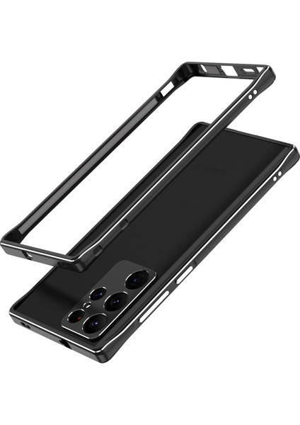 Samsung Galaxy S22 Ultra Için Lens Koruyucu+Metal Çerçeve Kılıf (Yurt Dışından)