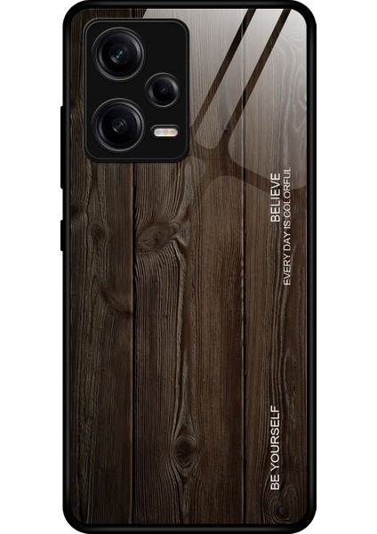 Xiaomi Redmi Note 12 Pro 5g Çin Için Ahşap Tahıl Gl Telefon Kılıfı (Yurt Dışından)
