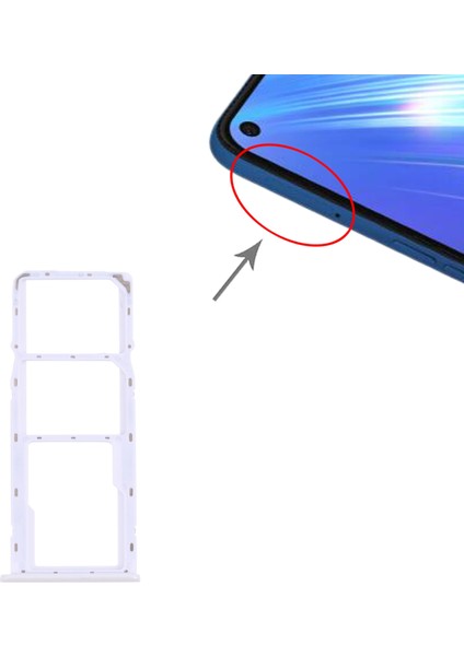 Oppo Realme 6 Için Tepsi+Mikro Sd Kart Tepsisi (Yurt Dışından) fırsatları