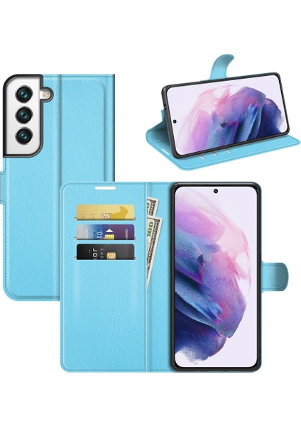 Samsung S22 Litchi Doku Çevirme Koruyucu Tpu Kılıf Galaxy S22 5g Için (Yurt Dışından)