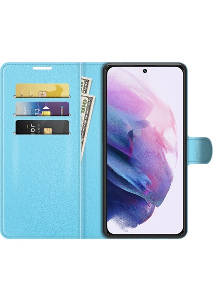 Samsung S22 Litchi Doku Çevirme Koruyucu Tpu Kılıf Galaxy S22 5g Için (Yurt Dışından) modelleri