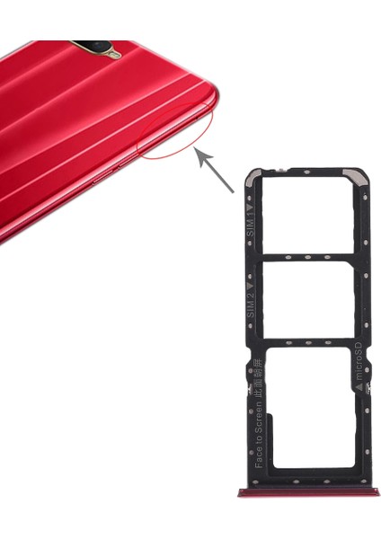 Oppo K1 Için 2 x Tepsi + Mikro Sd Kart Tepsisi (Yurt Dışından)