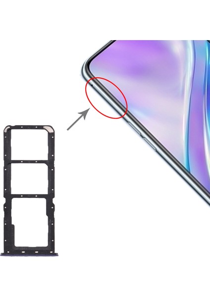 Oppo Realme X2 Için Tepsi+Mikro Sd Kart Tepsisi (Yurt Dışından)