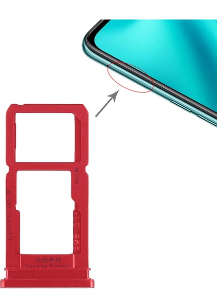 Oppo R15 Için Tepsi + Mikro Sd Kart Tepsisi (Yurt Dışından)