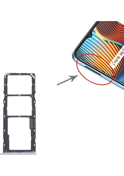 Oppo Realme Narzo 20 Için Tepsi+Mikro Sd Kart Tepsisi (Yurt Dışından) fırsatları