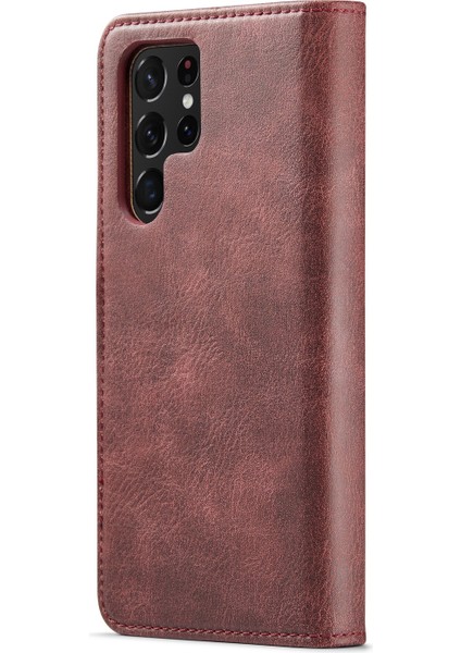 Samsung Galaxy S22 Ultra 5g Için Crazy Horse Texture Pu Kılıf (Yurt Dışından) modelleri