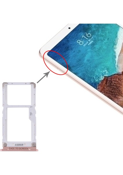 Xiaomi Mi Pad 4 Için Tepsi + Mikro Sd Kart Tepsisi (Yurt Dışından)