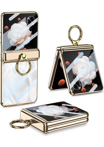 Honor Magic V Flip Için Gkk Manyetik Flip Case (Yurt Dışından)