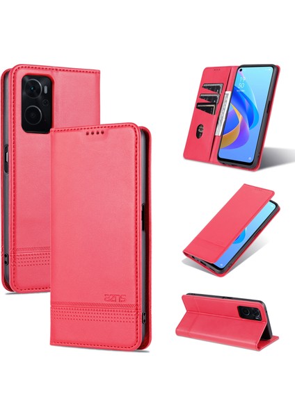 Oppo K10 / A96 4g / Realme 9i Için Azns Buzağı Dokusu Kılıfı (Yurt Dışından)