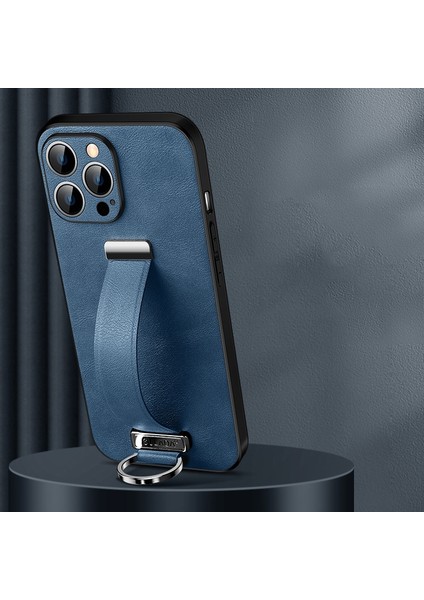 iPhone 14 Pro Max Için Pc+Deri Dokulu Kılıf (Yurt Dışından)