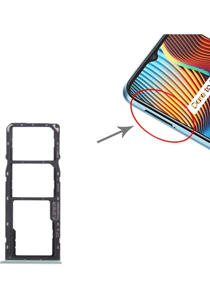 Oppo Realme 7i (Global) Için Tepsi+Mikro Sd Kart Tepsisi (Yurt Dışından) fırsatları