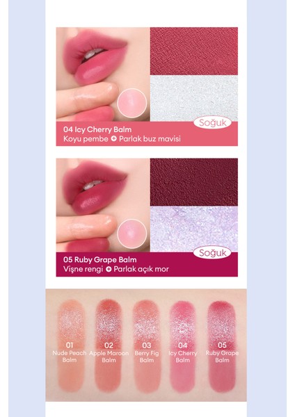 Çok Amaçlı Gri&beyaz Balm A'pıeu Juicy-Pang Mood Blending Lip&cheek Balm (00 Color Change Balm)