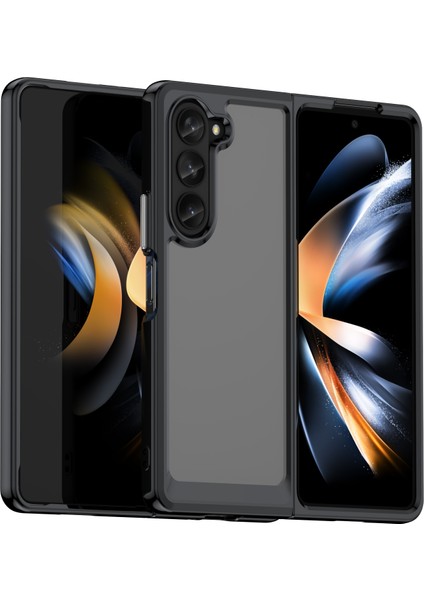 Samsung Galaxy Z Fold5 Için Akrilik + Tpu Telefon Kılıfı (Yurt Dışından)