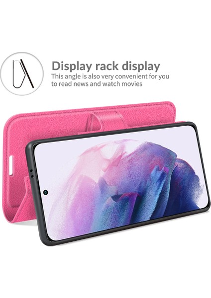 Samsung S22 Litchi Doku Çevirme Koruyucu Tpu Kılıf Galaxy S22 5g Için (Yurt Dışından) indirimleri