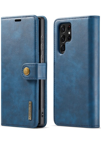 Samsung Galaxy S22 Ultra 5g Için Crazy Horse Texture Pu Kılıf (Yurt Dışından)