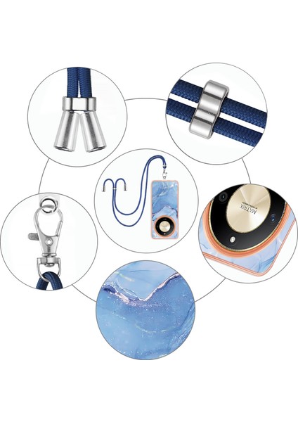 Honor X9B Için Kordonlu Mermer Imd Kılıf (Yurt Dışından) indirimleri