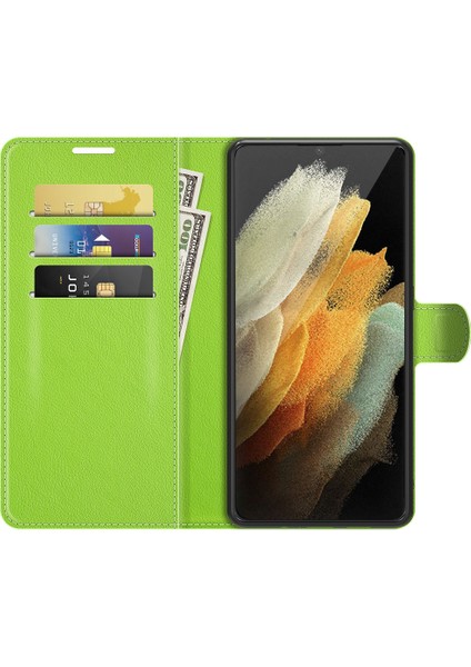 Samsung Galaxy S22 Ultra 5g Litchi Texture Flip Pu Kılıf Için (Yurt Dışından) modelleri