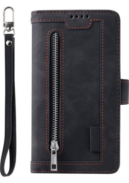 Honor X6B 4g Global Için Fermuarlı Cüzdan Çanta Pu Kılıf (Yurt Dışından) fırsatları