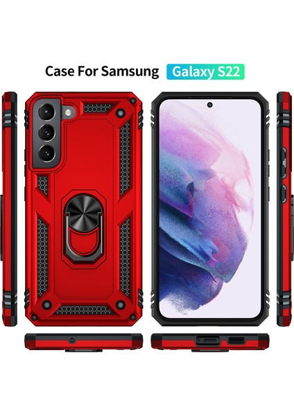 Samaung Galaxy S22 5g Için Darbeye Dayanıklı Tpu + Pc Kılıfı (Yurt Dışından) fiyatları
