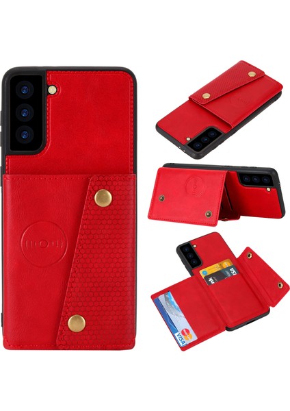 Samsung Galaxy S22+ 5g Için Çift Tokalı Pu + Tpu Kılıf (Yurt Dışından)