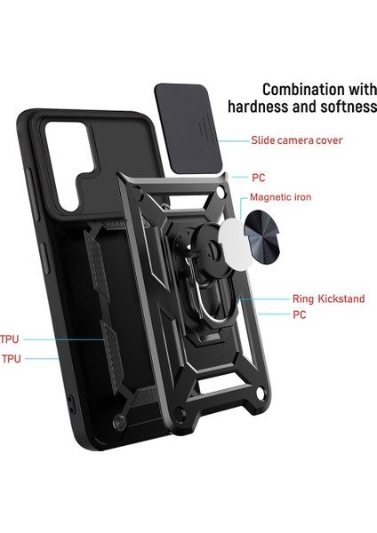 Samaung Galaxy S22 Ultra 5g Için Kamera Kılıfı Tpu+Pc Kılıfı (Yurt Dışından) modelleri