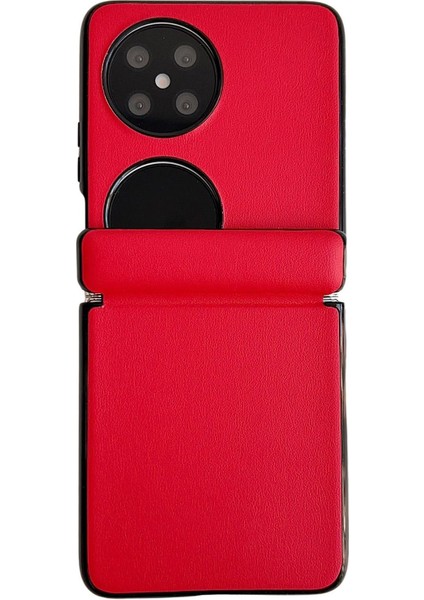 Huawei Pocket 2 Için Pu Doku Kılıfı (Yurt Dışından)