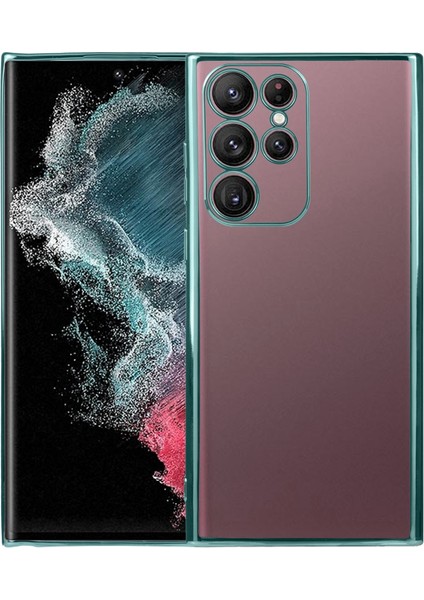 Samsung Galaxy S22 Ultra 5g Için Silikon + Tpu Telefon Kılıfı (Yurt Dışından)