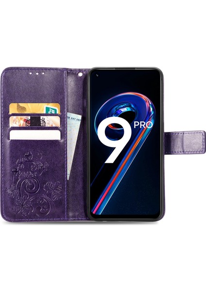 Oppo Realme 9 Pro Için Dört Yapraklı Yonca Deri Kılıf (Yurt Dışından) modelleri