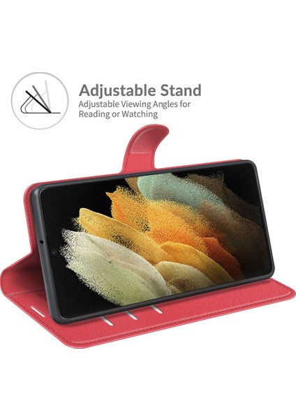 Samsung Galaxy S22 Ultra 5g Litchi Texture Flip Pu Kılıf Için (Yurt Dışından) fırsatları