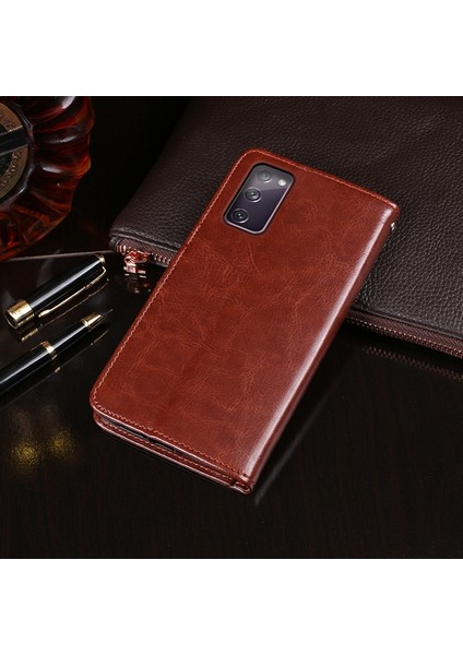 Samsung Galaxy S20 Fe Için Crazy Horse Deri Kılıf (Yurt Dışından) modelleri