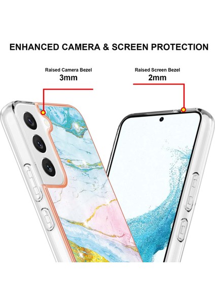 Samsung Galaxy S23+ 5g Için Mermer Imd Tpu Telefon Kılıfı (Yurt Dışından) fırsatları
