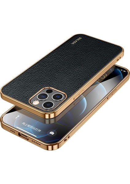 iPhone 14 Pro Max Için Sulada Tpu + El Yapımı Deri Kılıf (Yurt Dışından)