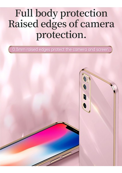 Huawei Nova 7 5g Için 6d Kaplama Altın Kenar Tpu Kılıf (Yurt Dışından) fiyatları