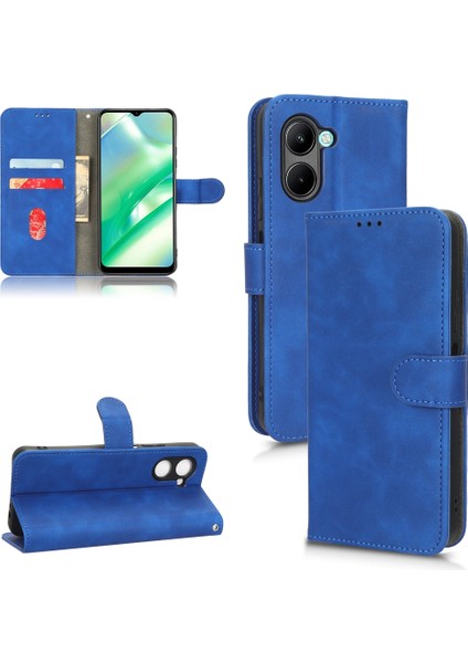 Realme C33 Için Skin Fe Deri Kılıf (Yurt Dışından)