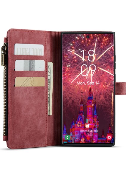 Samsung Galaxy S22 Ultra 5g Için C30 Çok Fonksiyonlu Pu Kılıf (Yurt Dışından) modelleri