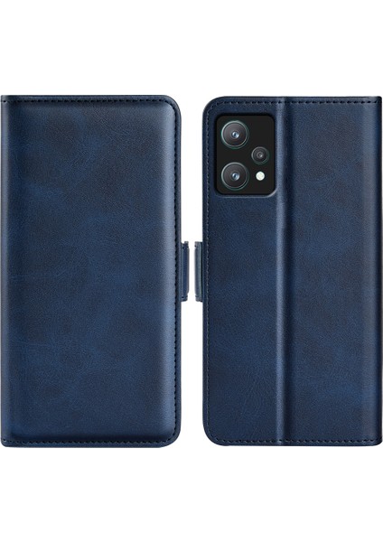 Oppo Realme 9 Pro Için Çift Taraflı Manyetik Deri Kılıf (Yurt Dışından)