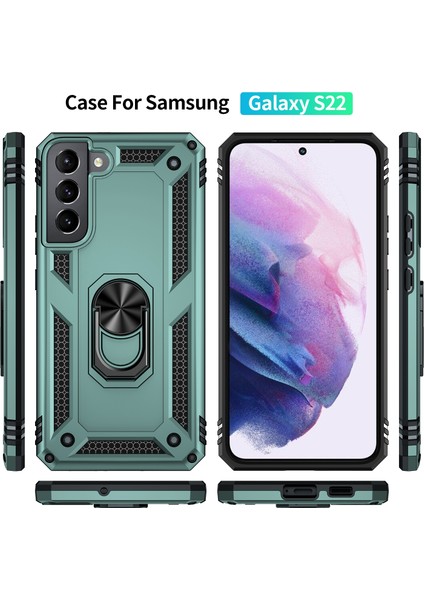 Samaung Galaxy S22 5g Için Darbeye Dayanıklı Tpu + Pc Kılıfı (Yurt Dışından) fiyatları