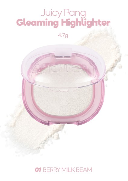 Canlı ve Yoğun Işıltılı Aydınlatıcı A'pıeu Juicy-Pang Gleaming Highlighter (01 Berry Milk Beam)