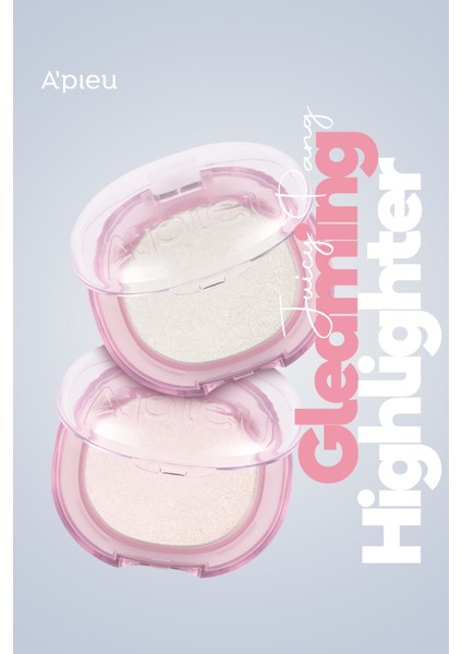 Canlı ve Yoğun Işıltılı Aydınlatıcı A'pıeu Juicy-Pang Gleaming Highlighter (01 Berry Milk Beam)