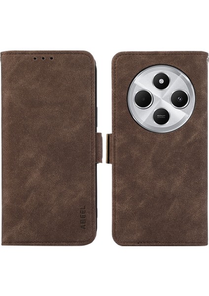 Redmi 14C 4g Için Abe Buzlu Rfıd Pu Telefon Kılıfı (Yurt Dışından)