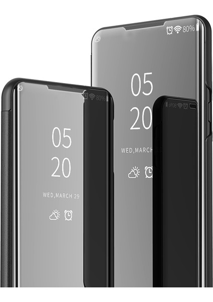 iPhone 14 Pro Için Ayna Deri Telefon Kılıfı (Yurt Dışından) modelleri