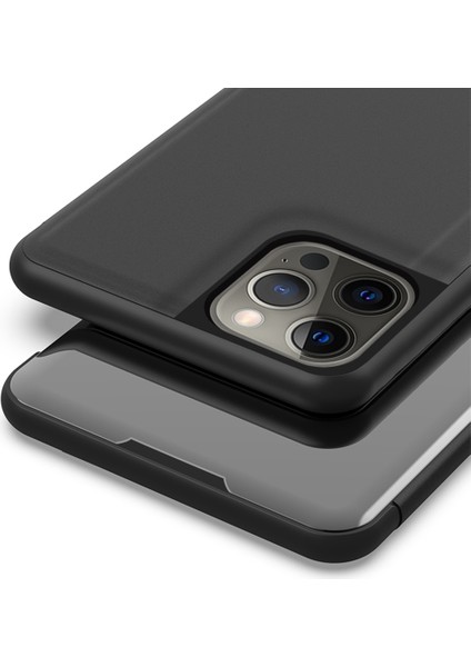 iPhone 14 Pro Için Ayna Deri Telefon Kılıfı (Yurt Dışından) fırsatları