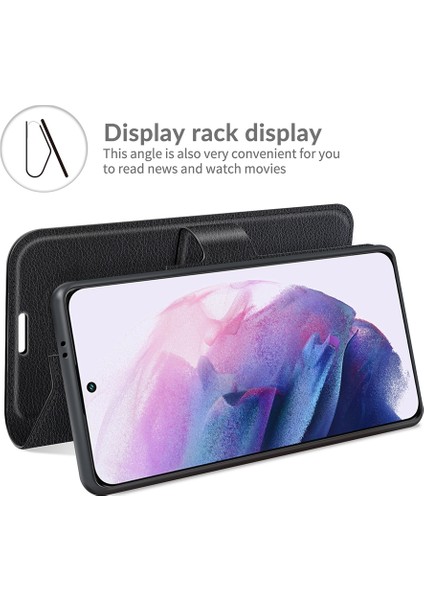 Samsung S22 Litchi Doku Çevirme Koruyucu Tpu Kılıf Galaxy S22 5g Için (Yurt Dışından) indirimleri