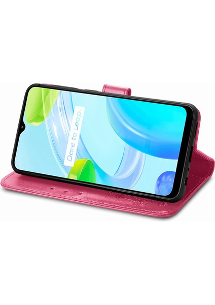 Realme C30 Için Dört Yapraklı Yonca Deri Kılıf (Yurt Dışından) fırsatları