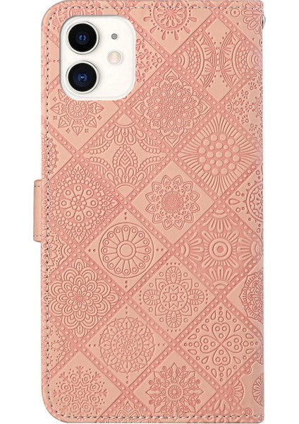 iPhone 14 Pro Için Etnik Stil Deri Kılıf (Yurt Dışından) modelleri