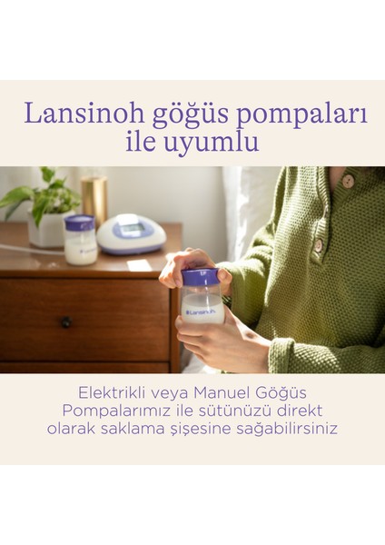 ® Anne Sütü Saklama Şişeleri 4 adet 160 ml modelleri